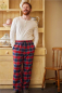Preview: Irish Lounge Pants LV 12 Red Navy Check